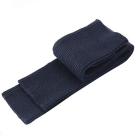 Farlenoyar - Guantes de cachemira para mujer, suaves, sin dedos, calentadores de brazos, extra largos y elásticos, de lana, Azul marino, One size suit most