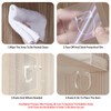 AccEncyc Adhesive Shelf Bracket 2.8" Punch Free Shelf Support Pegs