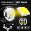 Par Faros Auxiliares Led Ojos De Ángel Niebla Led Moto
