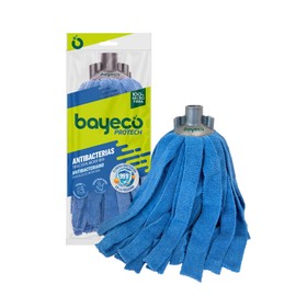 Bayeco - Copptech Anti Bacteria Protective Floors, 100% Microfibre, Removes 99.9% of Bacteria and Fungi in the Mop, High Absorbency, 1 Piece