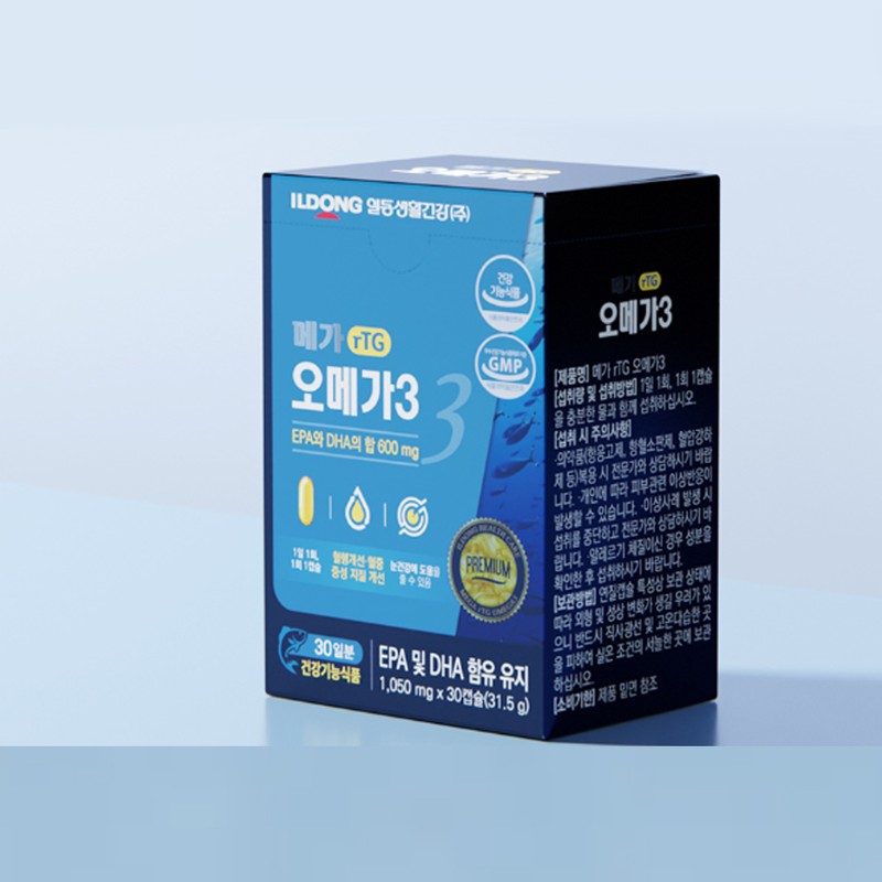 Ildong Life Health Contains Ildong Mega Omega 3 30-day supply