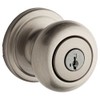 Kwikset Hancock Entry Door Knob with Lock and Key, Secure