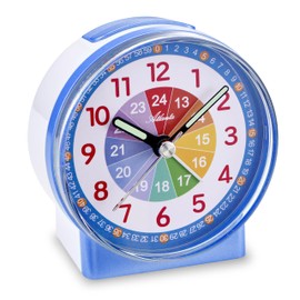 Atlanta Children's Alarm Clock without Ticking with Learning Book Conni Time Learning - 2126/5 BU (Blue)