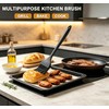 Silicone Basting Brush 2 Pack, Steel Core Heat Resistant BPA
