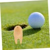 Mipcase 8pcs Bamboo Golf Divot Tool Divot Repair Tool Fork