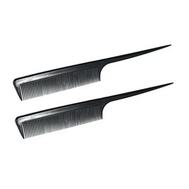 8.5in Rat Tail Carbon Comb (2 Pack)