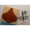 Dragonflylaser Chandelier silhouette style rubber stamp WM P20