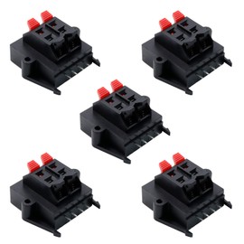 Dahszhi WP4-11 Spring Speaker Terminal Clip Push Release Connector Cable Terminals Strip Block 5Pcs