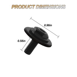 Aulpq Replacement Screw Kit for Sonicrafter Oscillating Multi-Tool RK5100K Through RK5108K, RK5112K, RK2514K2