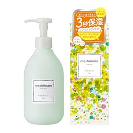 Rosette Meshimase Body Milk, Pair, 10.6 oz (300 g), Body Lotion, Pear Scent, Full Body Moisturizer, Meshimase