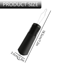 Thyonta Button Hook (Black),Zipper Pull Helper,Easy Grip Button Hook & Clothes Zip Puller, Used to Aid Patients with Arthritis and Joint Pain,Disabled and Elderly People