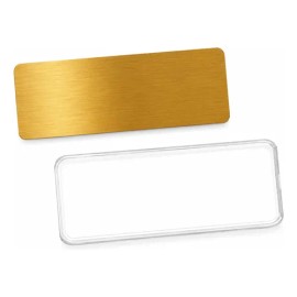 100 Bases Para Gafete Re-utilizable Con Mica Protectora                                                                                               