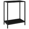 vidaXL Black Modern Console Table - Sleek End Table with