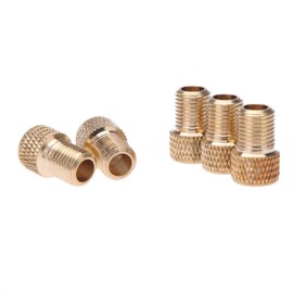 Yosoo 5 Pcs Aluminum Alloy Converter Presta to Schrader Bike Car Cycle Bicycle Valve Adaptor Tube Tools Air Compressor Pump Multipurpose