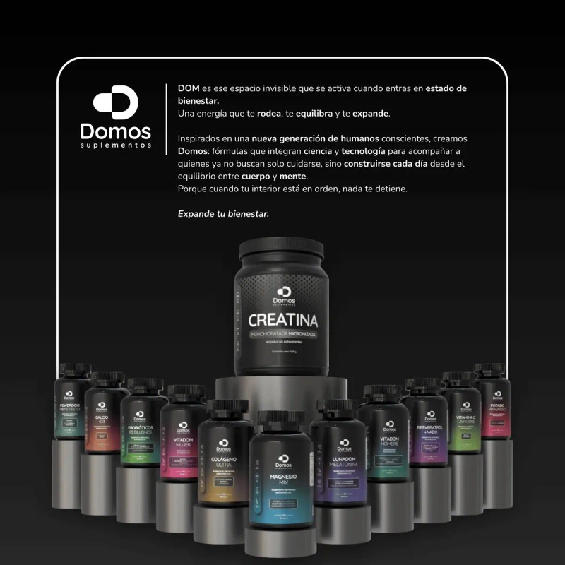 Kit Mujer Domos / Vitadom + Colágeno + Resveratrol 120