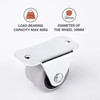 (Pack of 8) 30mm Small Wheel Casters Rubber Casters Casters
