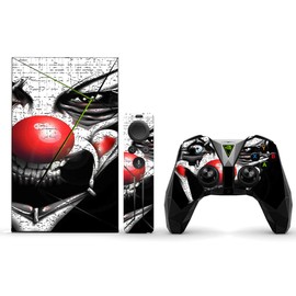 MightySkins Skin Compatible with NVIDIA Shield TV (2017) Pro - Evil Clown | Protective, Durable, and Unique Vinyl Decal wrap Cover | Easy to Apply, Remove, and Change Styles | Made in The USA