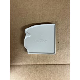 LEAFGUARD Light Gray LEAF GUARD Aluminum SEAMLESS Gutter Right End Cap 08507H BS9