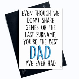 Funny Father's Day Cards Funny Dad Birthday Cards Gift for Dad Christmas Cards Novelty Cards Best Dad I Ever Had Cards for Dad PC400