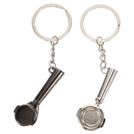 ifundom Set of 2 Coffee Series Key Chain Sets Coffee Strainer Key Chain Pendant Charm for Men Coffee Lovers