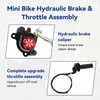 SHIQINHA Mini Bike Hydraulic Brake Kit and Throttle Assembly Compatible