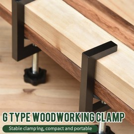 Clamps for Woodwork, 4 Pcs G Clamp Adjustable Desk Clamp Universal Woodwork Clamps Metal Claw Clamps Table Clamp with Stable Jaw Opening for Woodworking DIY Projects