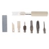 Craft Knife Set 6 Steel Blades Ergonomic Handle Hobby Knife