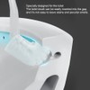 Baffect Curved Toilet Brush Plastic Long Antislip Grip Handle Toilet
