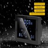 Shanrya Reloj termómetro, Reloj de Ducha, Resistente al Agua, Pantalla