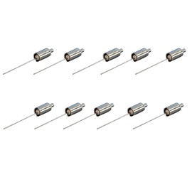 10 Pieces Terminating Resistor for Broadband Cable and SAT Through Sockets (75 Ohm)