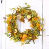 Bibelot 20 inch Autumn Wreath -Pumpkin and Maple Leaf Wreath