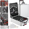 TLGREEN 799pcs Mechanic Tool Set with Aluminum Trolley Case,Home Repair