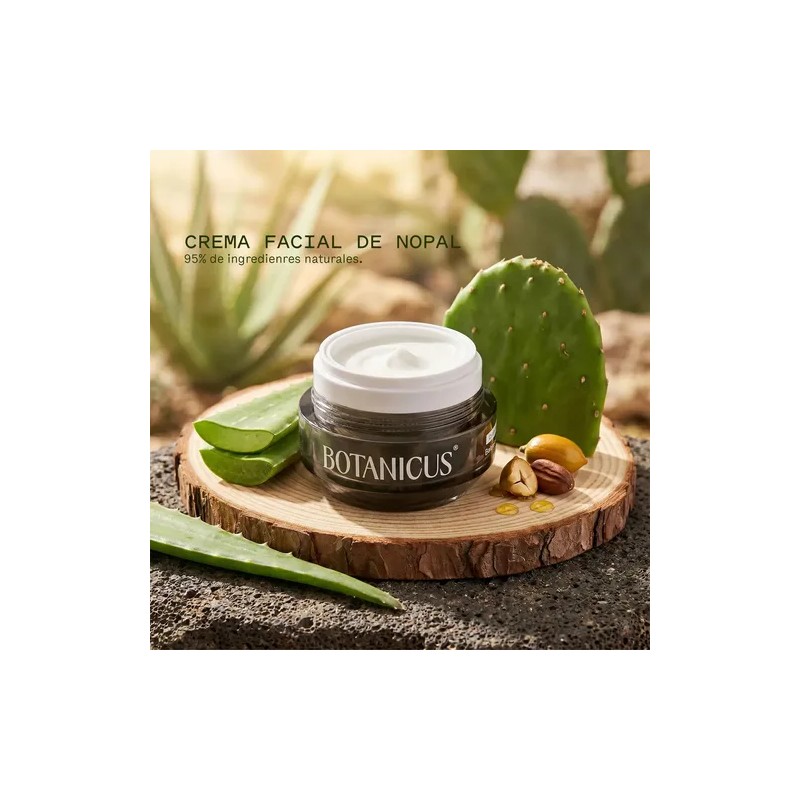 Crema Facial Nopal Natural Con Vitamina E Para Piel Grasa