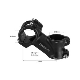 BESNIN Bicycle Stem MTB Stem 35 Degree Road Bike Stem 31.8 mm Handlebar Stem 70 mm Mountain Bike Stem for Bicycle (Aluminium Alloy)