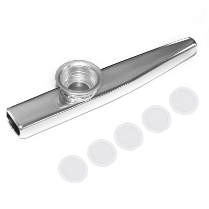 【ノーブランド品】ナカノ サブマリンカズー 音楽玩具 音楽愛好 KAZOO メタルカズー (シルバー)