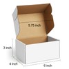 Poever Shipping Boxes 6x4x3 inches Small Mailing Boxes 25 Pack