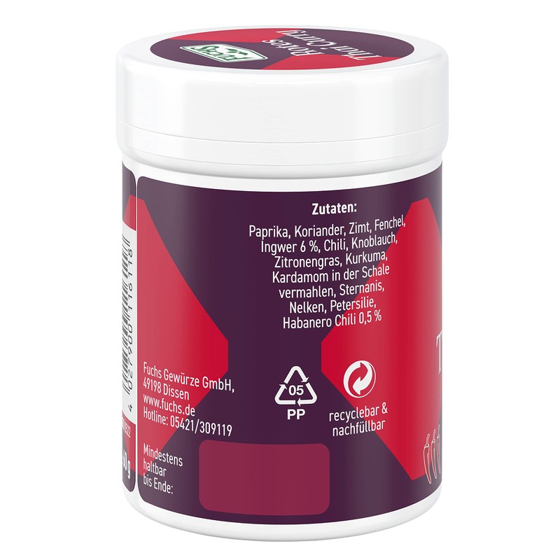 Fuchs Gourmet Selection Asia - Red Thai Curry Spice Mix,