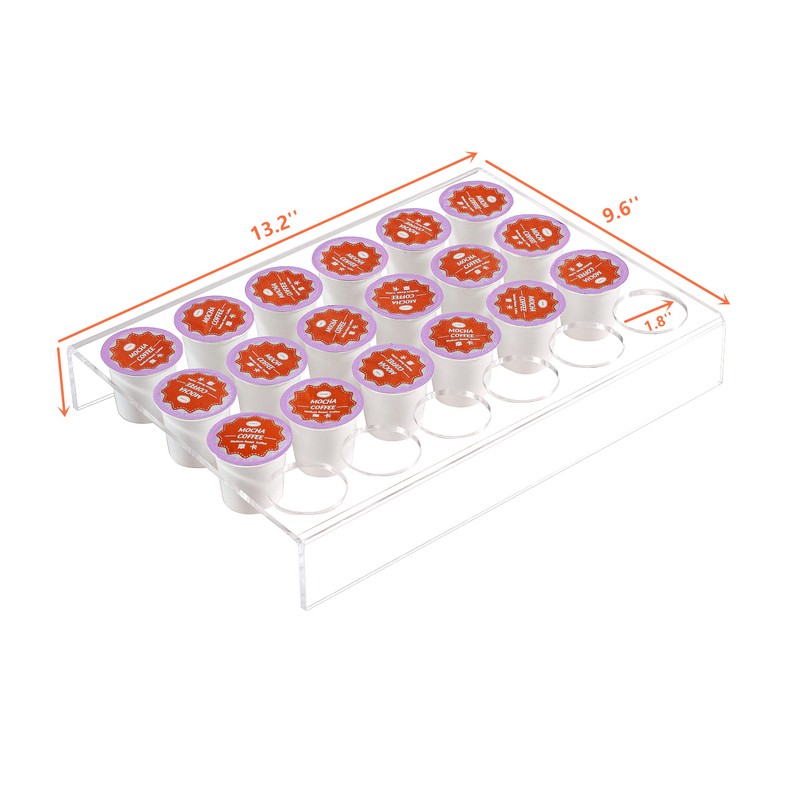 IEEK 2 Pack of 24 Slots Flat Countertop Coffee Pod