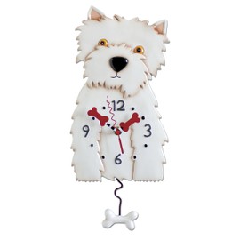 ENESCO P1328 Westie Clock 36 cm Resin