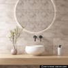Extra Small Bathroom Sink Above Counter, OCEALAGOON 12 Inch Round