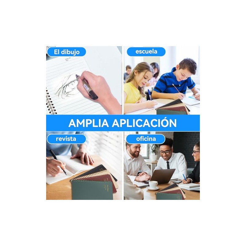 Pcs Cuaderno Espiral Libreta Notas 480 Hojas Libretas Color Tapa