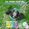 Bubble Machine, Rechargeable Dual-Nozzle Bubble Machine with Remote Control, 30000+