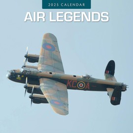 Red Robin 2025 Air Legends Monthly Wall Calendar | 12" x 24" Open | Premium Thick & Sturdy Paper | Hangable 12 Month Calendar | Plastic Free | 4 Month Transition Page for 2024