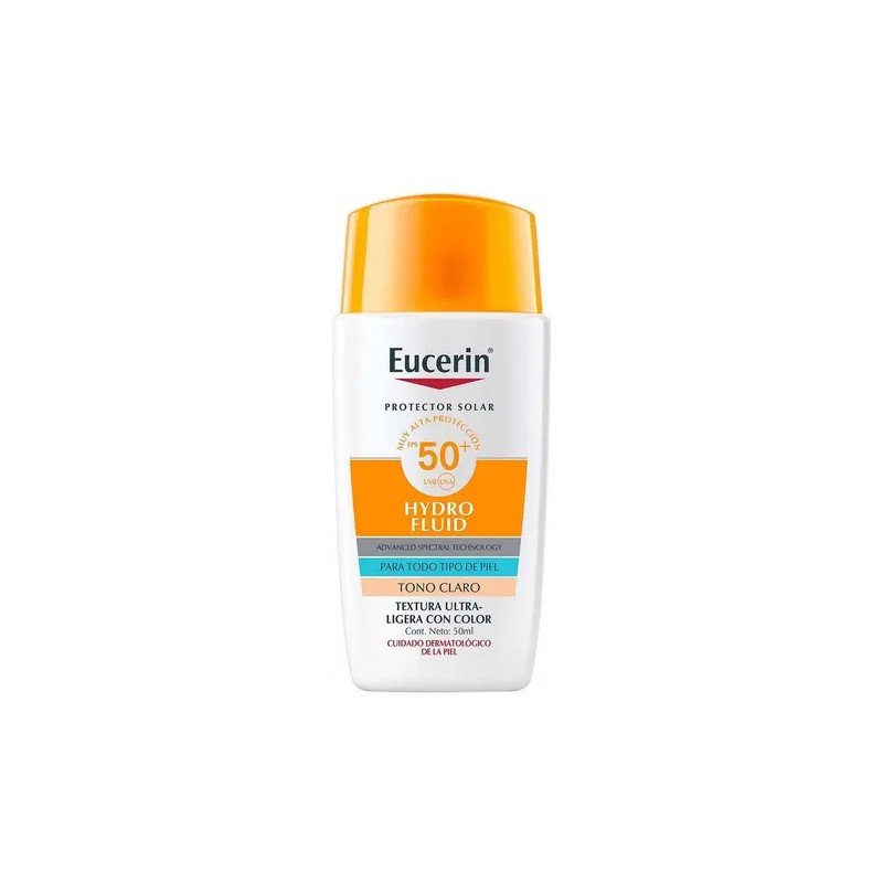 Eucerin Sun Face Hydro Fluid Fps Tono Claro 50ml Bloqueador