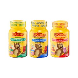 Kkumi Bite Lil Critters Children's Vitamin 3 Types Choose 1 (Multivitamin Calcium Zinc) Kkumi Bears Calcium Vitamin D 60 gummies 1 bottle / 꾸미바이트 릴크리터스 어린이비타민 3종 택1 (멀티비타민칼슘아연) 꾸미베어스 칼슘비타민D 60구미 1병