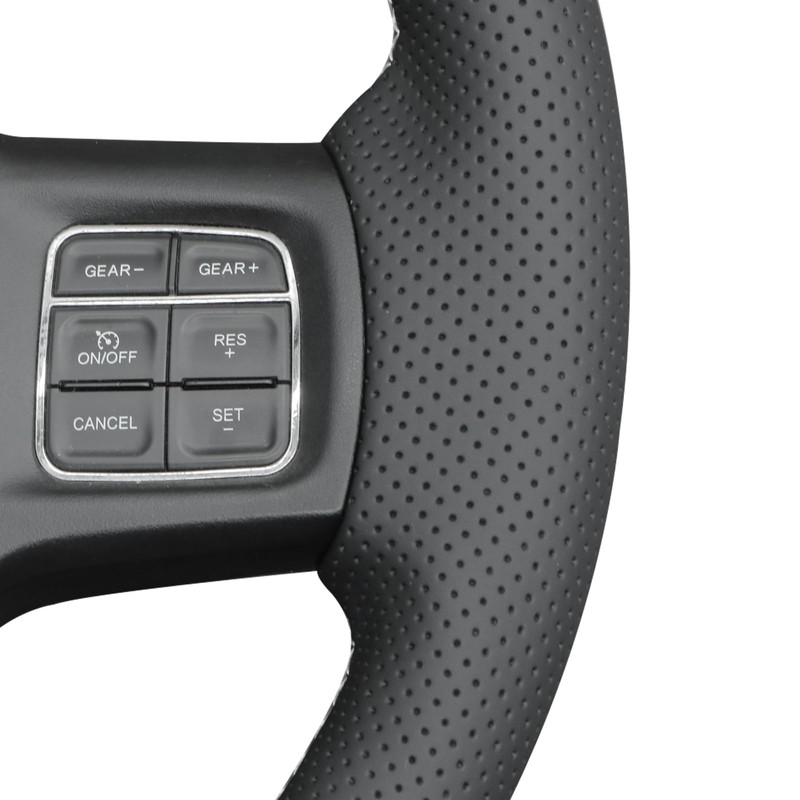 MEWANT Dodge RAM DIY Stitching Steering Wheel Cover Wrap for