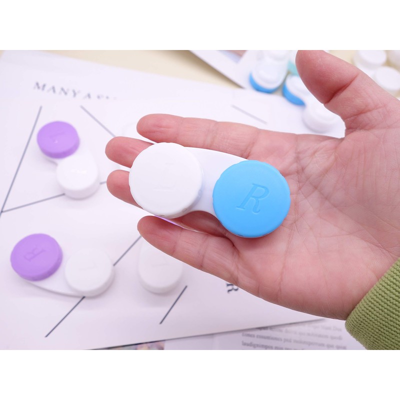 Erewa 12 Pack Contact Lens case Contact Lens Holder Box