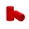 100 Pack GLOSSY RED SHRINK CAPSULES PVC Caps for Wine