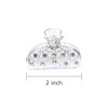 Luxxii - (2 Pack) 2" Mini Vintage Metal Crystal Rhinestone