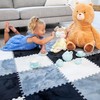 Large 16 Piece Carpet Squares Puzzle Mat - Plush Interlocking